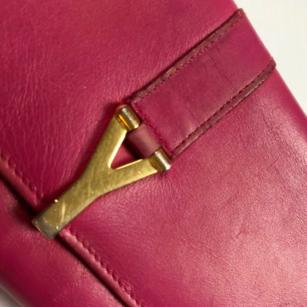 Saint Laurent Y Line Leather Long Clutch Wallet - Picture 3 of 7